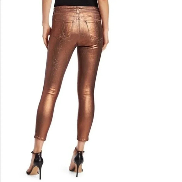 NWT L’Agence Margot Metallic HighRise Skinny Jeans - Picture 15 of 16